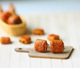  Food Earrings - Pain Au Chocolat Pastry Earrings Stud